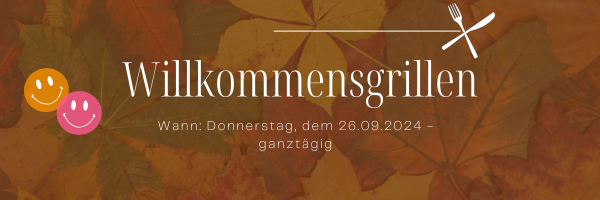 Einladung zum Willkommensgrillen im Jugendhaus am 26.09.2024